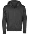 T5154 5154 Tee Jays Unlabeled Hooded Full Zip Sweatshirt Black colour image